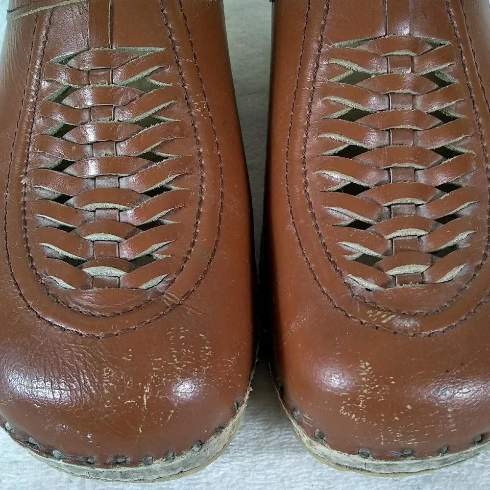 Brown Leather Mules - Picture 4 of 8